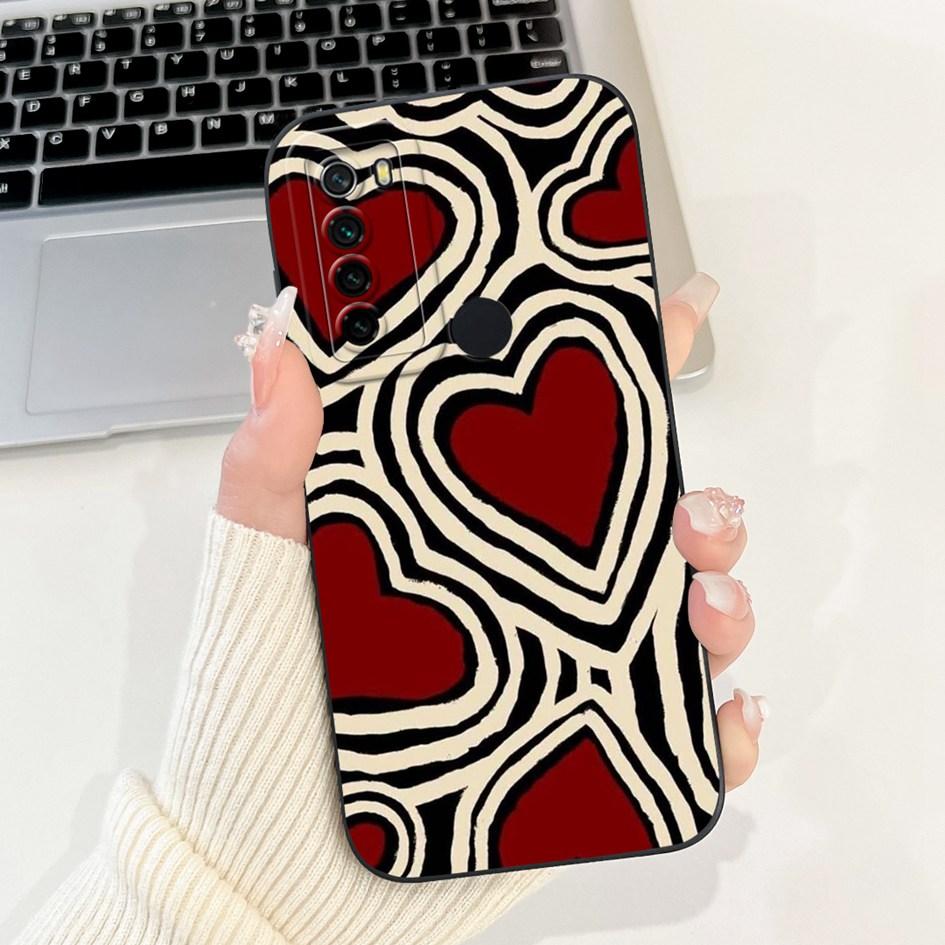 For Xiaomi Redmi Note 8 8T Case Fashion Painted Camera Protection Square Silicone Coque Soft Cover For Redmi Note8 Note8T Fundas