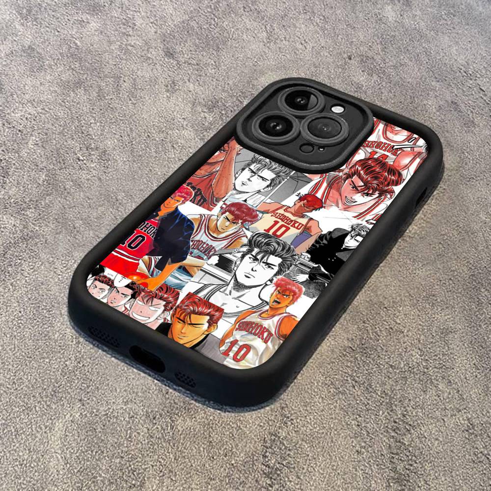Japanese S-SLAM D-DUNK Phone Case For IPhone 17 16 15 13 11 12 14 Pro Max Plus Silicone Cover Shell