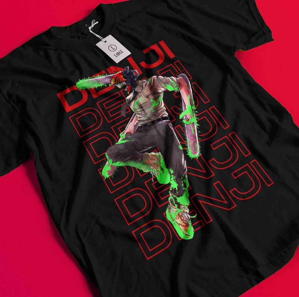 

Chainsaw Man Makima T-Shirt Asa Aki Anime Denji Shirt Power Tshirt All Size Tee BB521 4XL