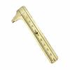 Brass Vernier Caliper Rust Proof Durable Pocket Slide Gauge Metric Imperial Scale for Daily Household Measurement Use