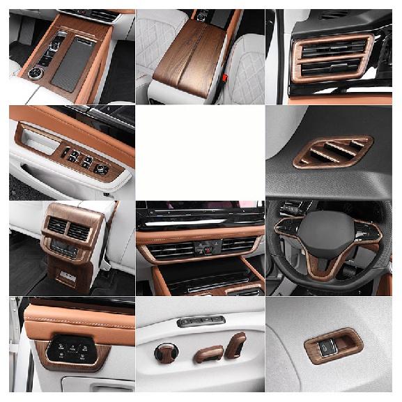 For VW Teramont 2022 Car Interior Decoration Accessories Electric Seat Adjustment Button DIY Patch