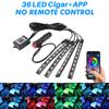 Neon LED Interior Car Light APP Music Remote Control RGB Underglow LED Ambient Light USB/Cigar Plug Auto Atmosphere Lighting 12V