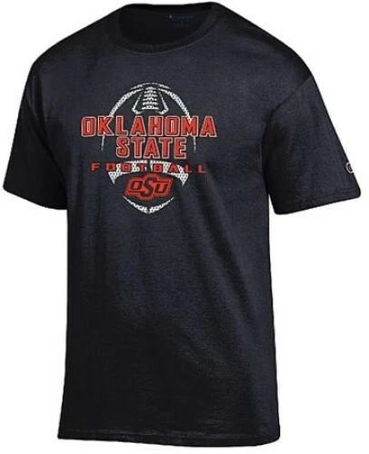 Oklahoma State Cowboys Black Football Short Sleeve T shirt by Champion 4XL