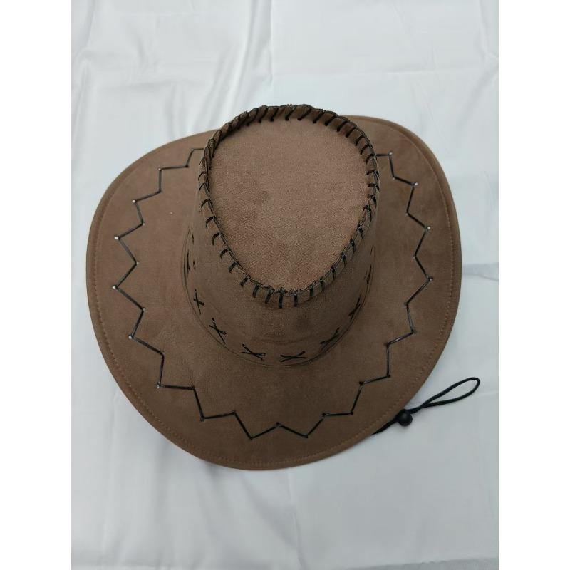 Western cowboy hat men's outdoor cover hat Mongolian grassland knight hat travel hat stage performance prop hat