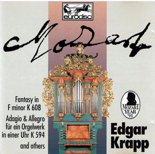 

CD EDGAR KRAPP Mozart Organ Recital VD69258 EURODISC 1990 Europe Classical Used