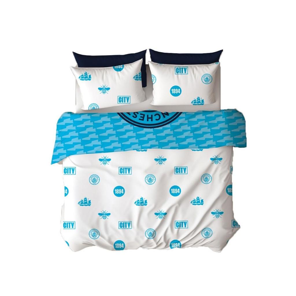 Manchester City FC Crest Duvet Cover Set