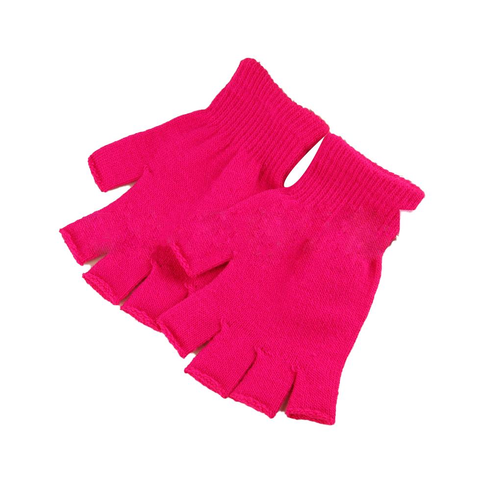 1 Pair Fingerless Gloves for Women Comfortable Hands Protector Sports Devices Outdoor Activities Creative Design Cold Weather