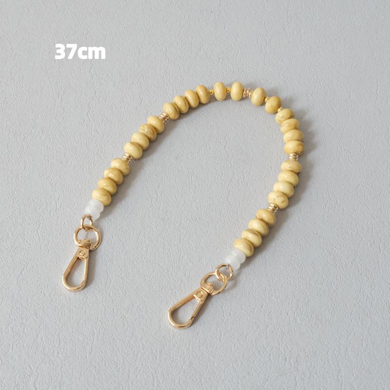 New Fashion Woman Bag Accessory Detachable Solid Beaded Chains Cute Acrylic Luxury Strap Women Bag Handle Candy Beads Chain