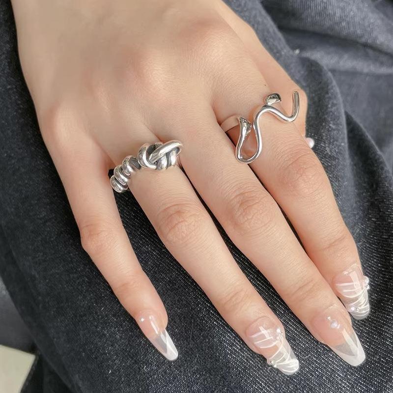 Stylish Korean Minimalist Open Ring For Women With Adjustable Copper Geometry Design