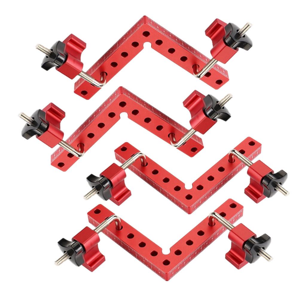 90 Degrees Carpenter's Square Ruler Woodworking Tool L-Shaped Auxiliary Fixture Splicing Board Right Angle Fixing Clip