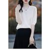 Women S Short Sleeve V Neck Solid Color Knit Pullover Top