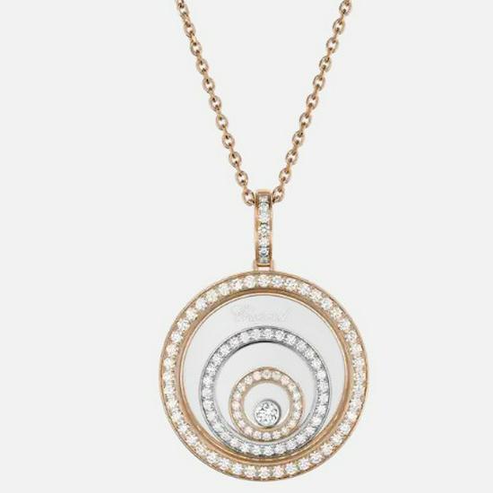 Xiao Family 925 Silver Time Turns Fortune Necklace with Heart-Shaped Diamond Perfume Bottle and Starry Sky Design