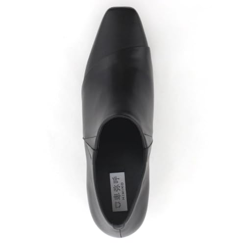 Himiko Square Toe Side Gore Pumps/643302 Black 230
