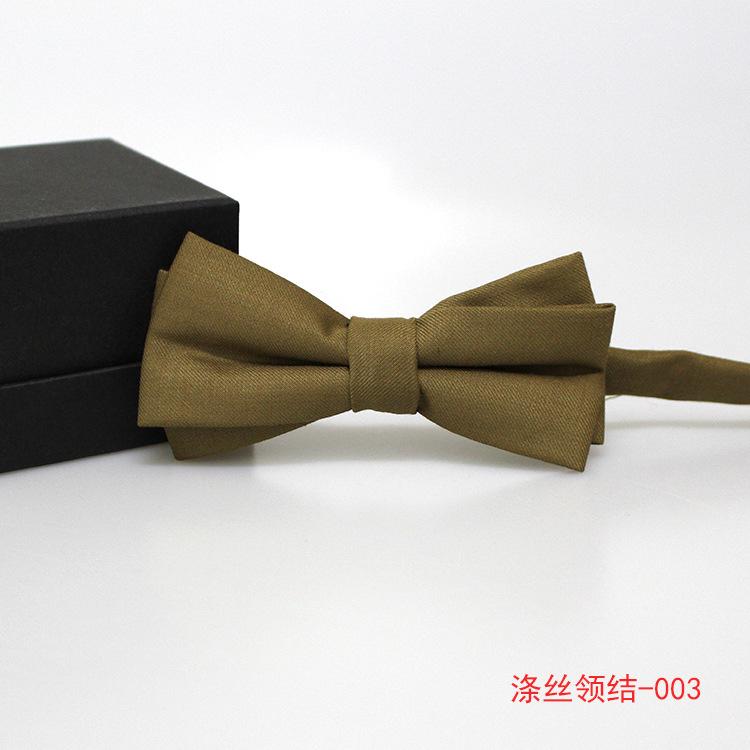 Simple Solid Color Suit Bow Tie, Best Man Wedding Bow Tie, Men'S Suit Collar