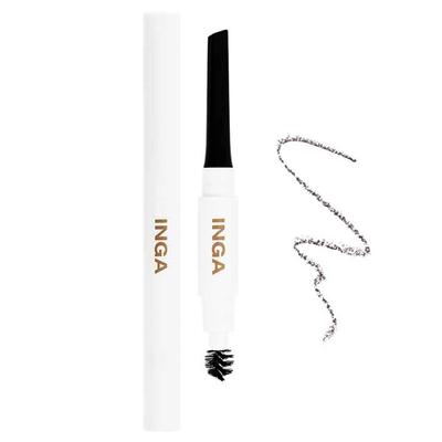 Inga Stage Brow Pencil 0.2g, Gray Brown, 1 Piece