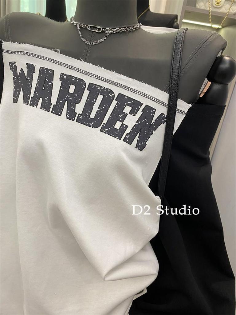 Korejská barevně blokovaná mikina s dlouhým rukávem na zavazování se syrovým okrajem pro ženy