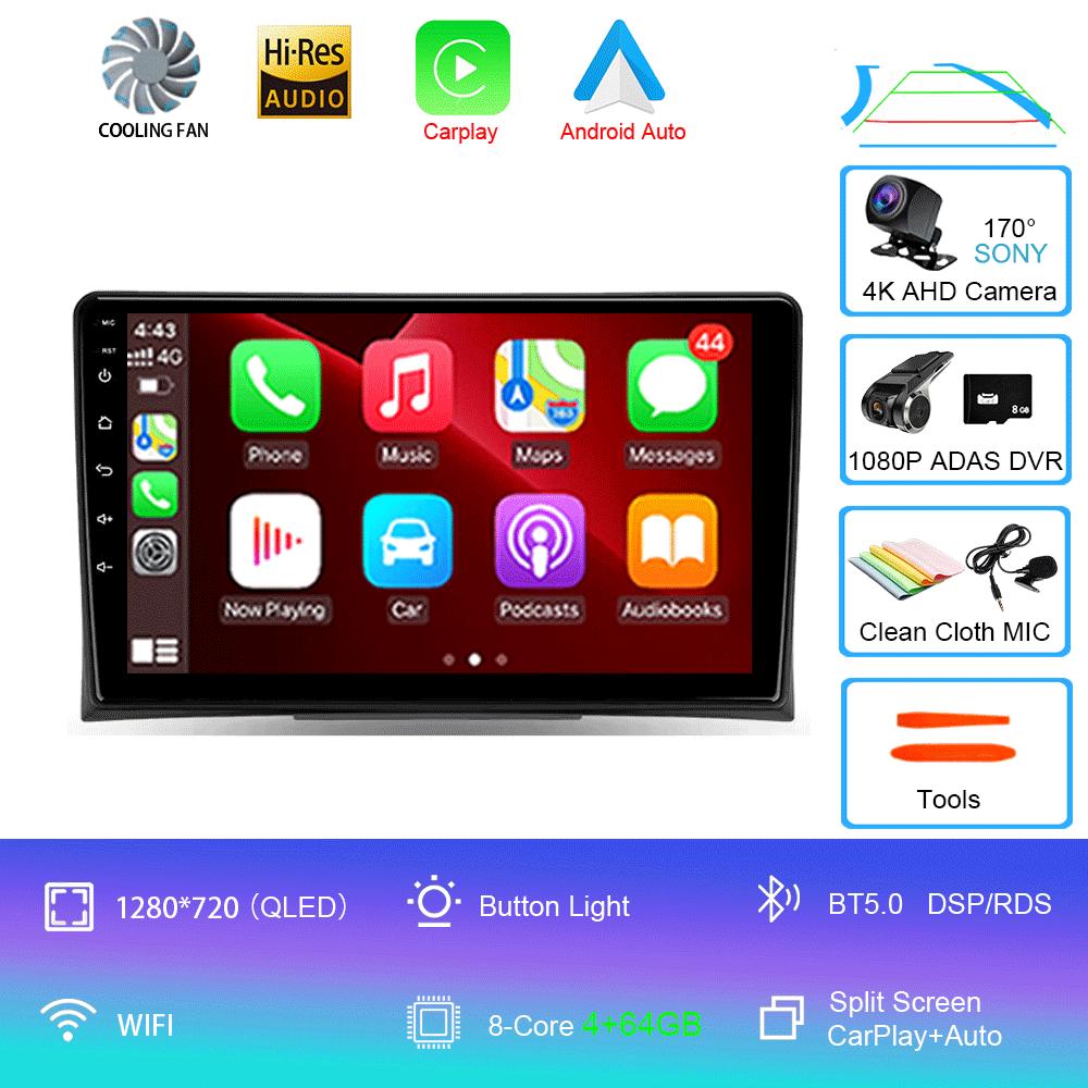 Autoradio Android 14 Carplay Auto Für Volkswagen Multivan T5 2003 - 2015 Multimedia Video Player GPS Navigation Stereo Head Unit