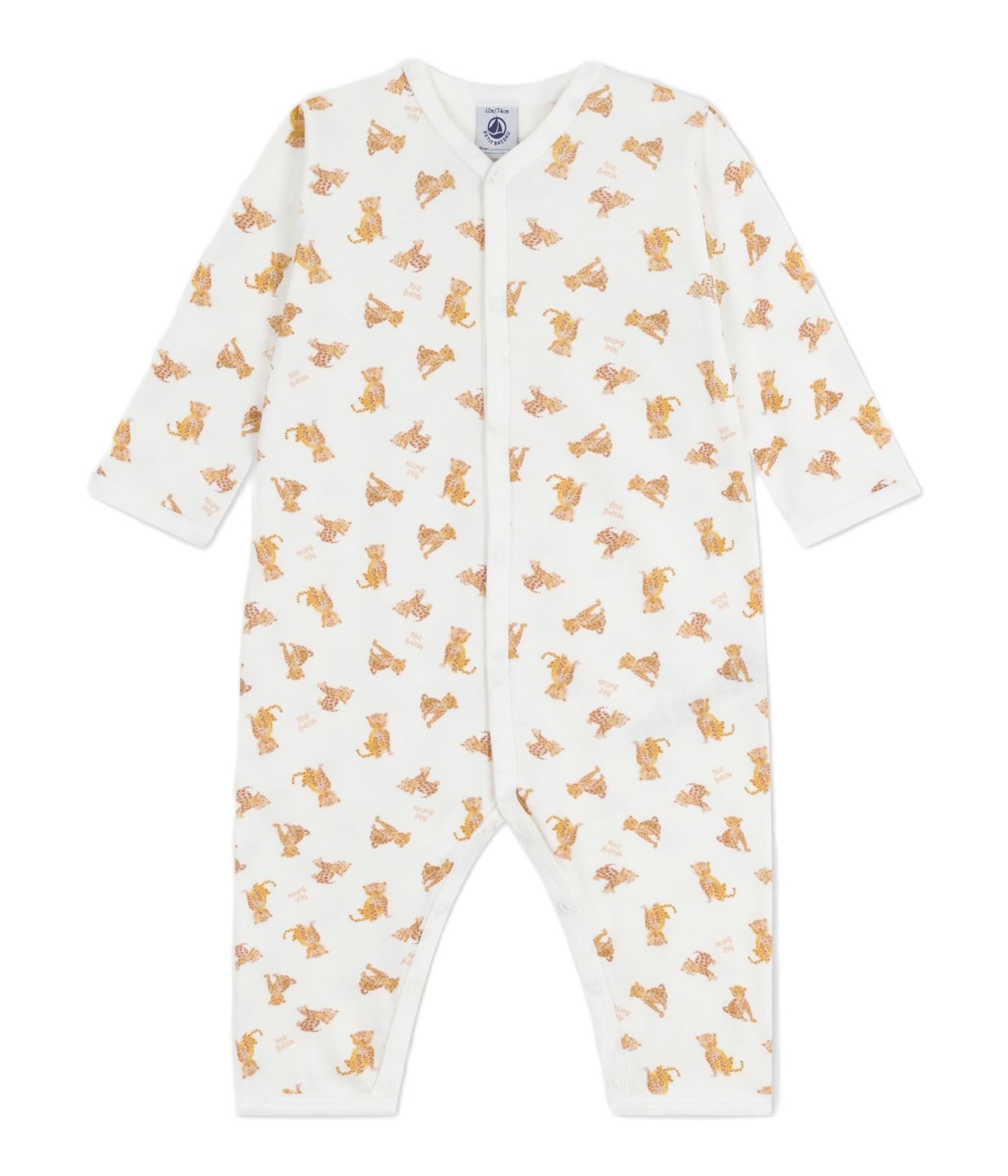 

Petit Bateau Footless Romper 60cm A0E6A, Off-White/Beige, 3-Months,