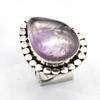 Amethyst Ethnic Handmade Ring Jewelry US Size-6.5 R 5846