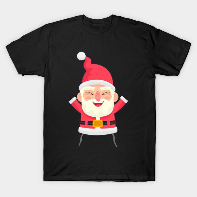 

Men Black Print T-shirt Super Large TShirt santa No-Cut Transfer Paper Print Cotton Tshirt
