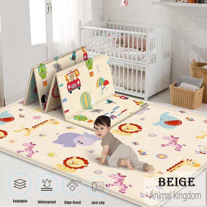 Double Sided Foldable Foam Play Mats Waterproof Anti-slip Thick Picnic Mat