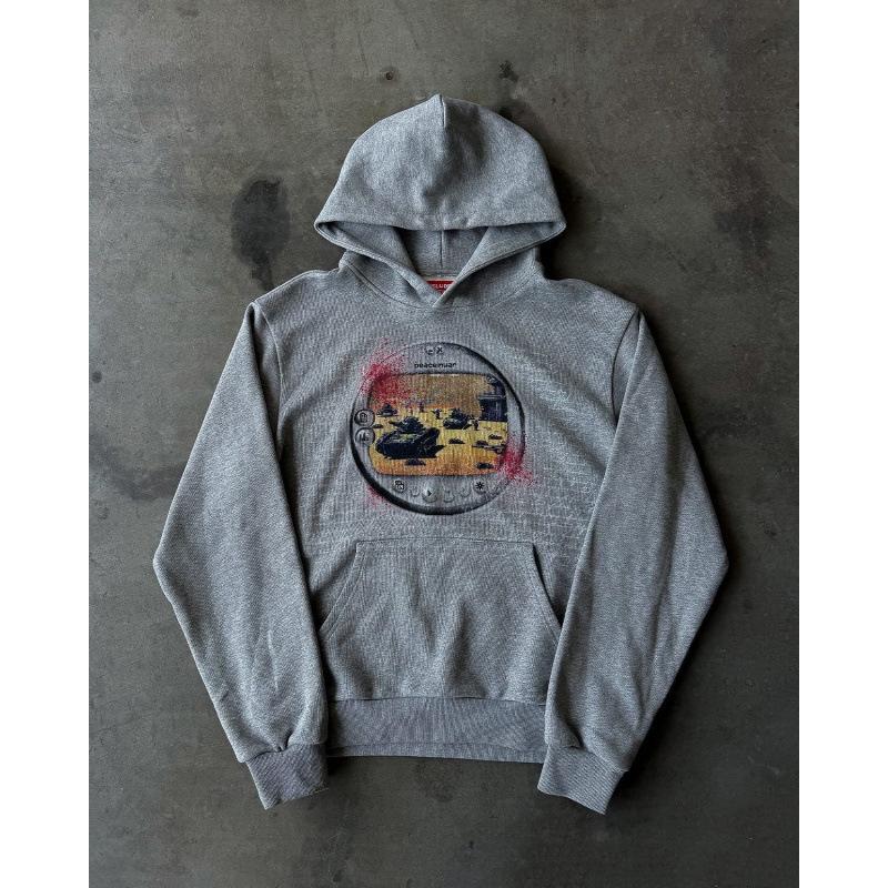 Personalized Dark Print Sweater Long-sleeved Pullover Hoodie Retro Jacket Street Trend Y2k