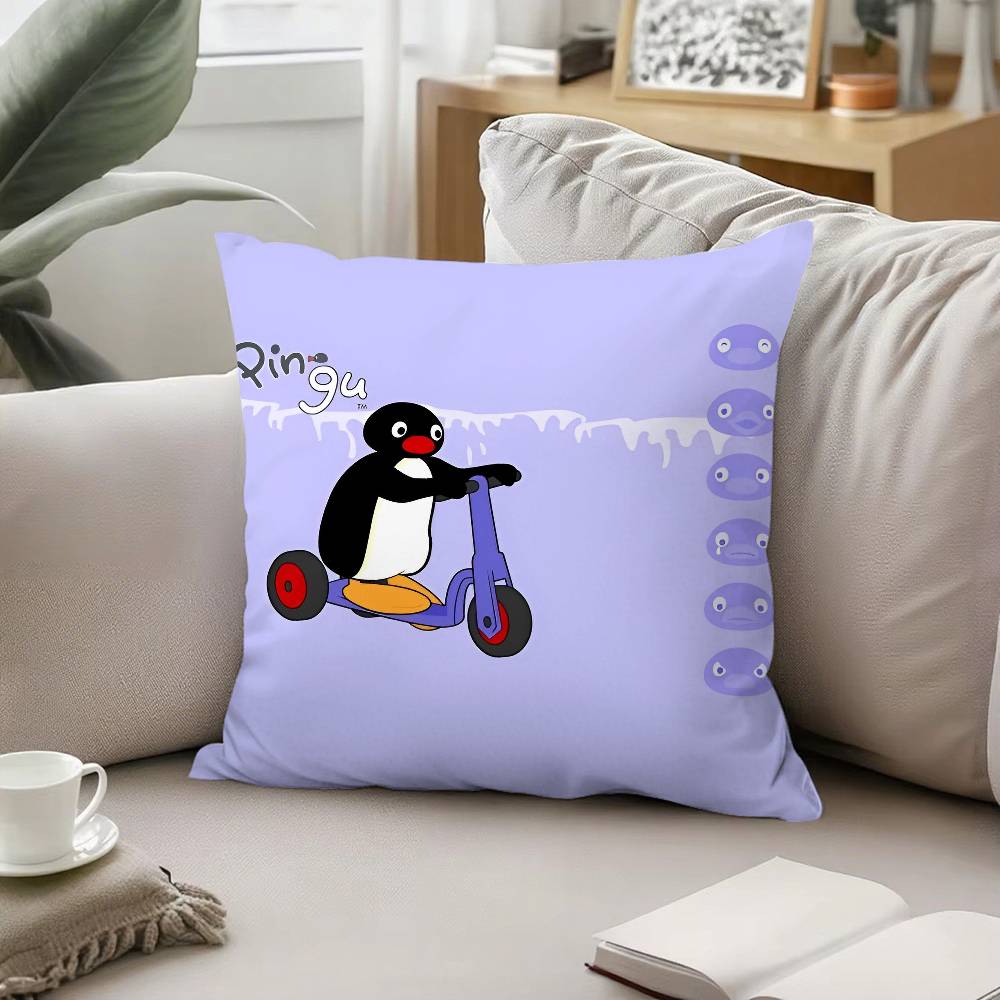 

Cartoon P-PinguS-P-PenguinS-Film Pillow Case Pattern Printed Pillowcase For Living Room Sofa Cushion Cover & Bedroom Decor 40cmx40cm