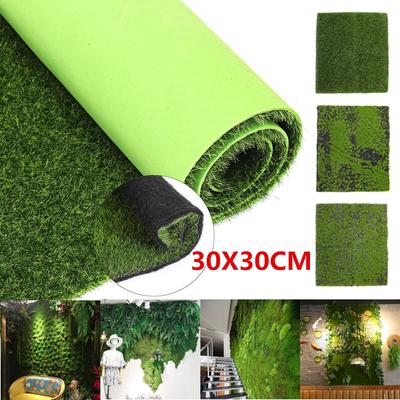 12/'/' Green Artificial Moss Mat Sheet Grass Train Craft Fairy Decor Garden Carpet