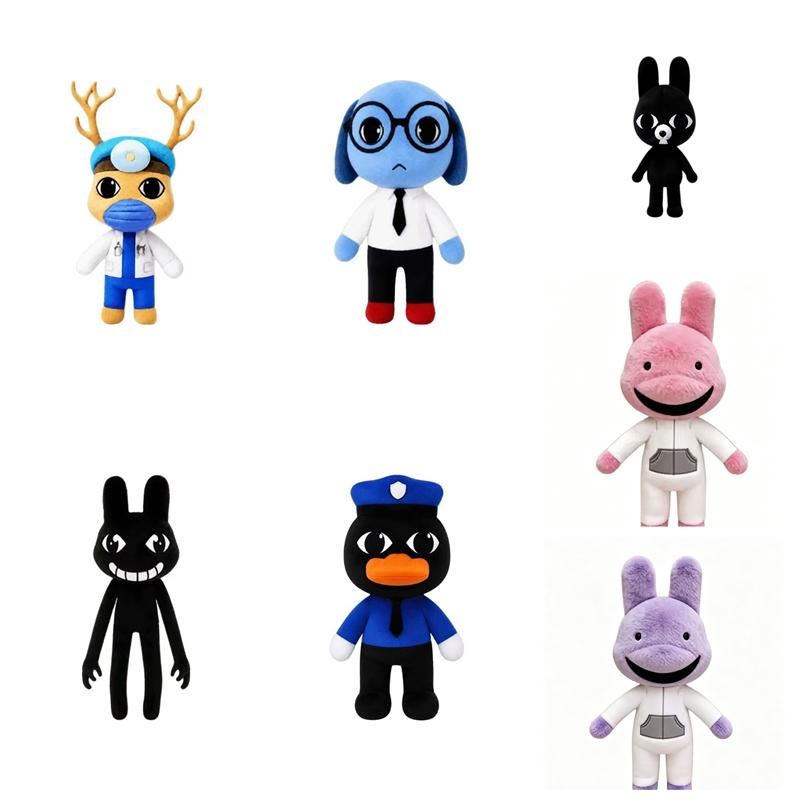 Hot Game Animal Hospital Plush Doll Horror Dr. Harlow Ratthew Nurse Stalker Anomaly Cat Dog Plushies Fans Halloween Gifts