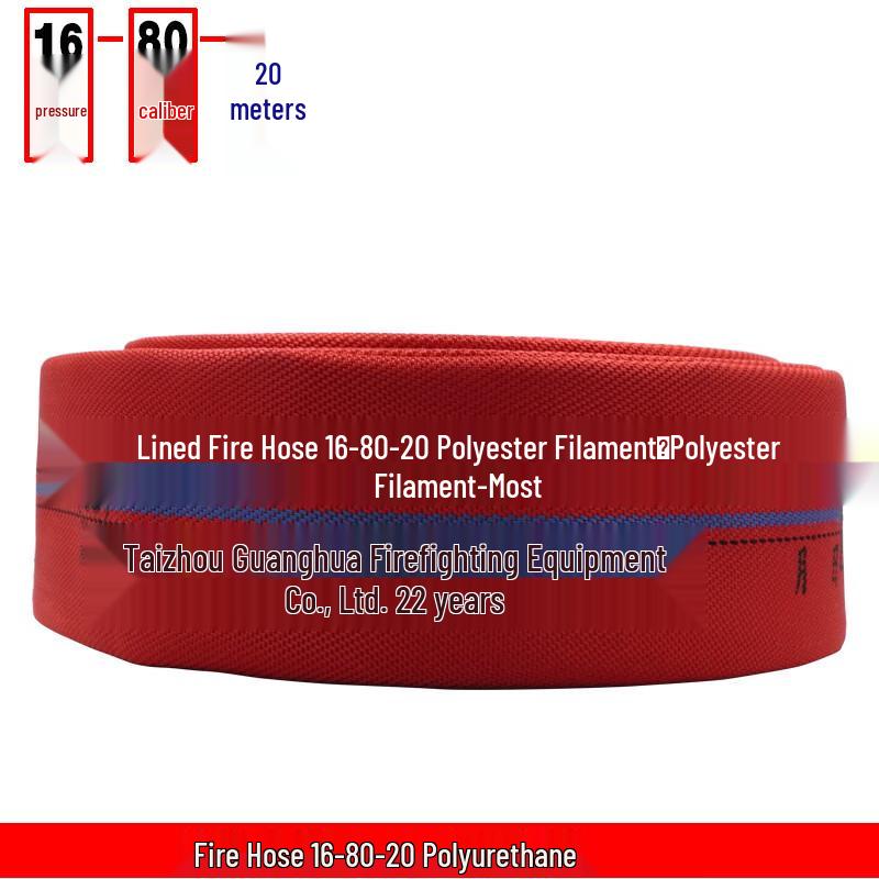 High-Pressure Red Fire Hose