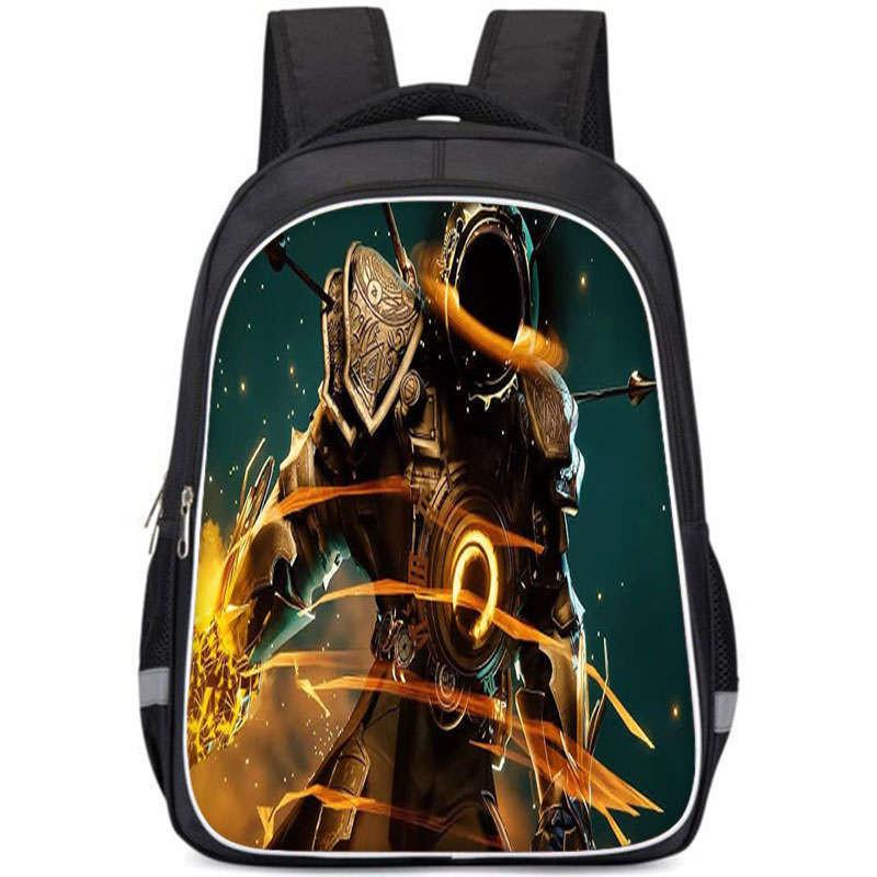 Cartoon Anime Themed Large Capacity Double Layer Backpack For Boys In Oxford Fabric