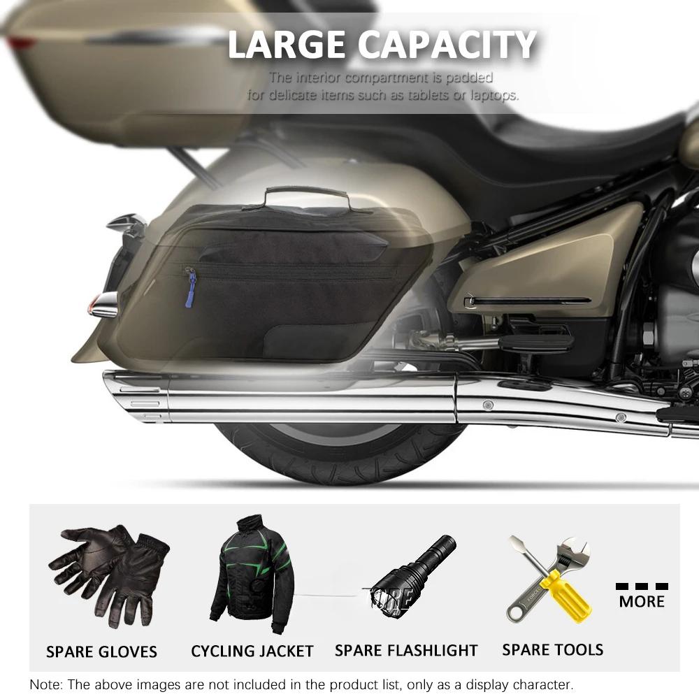 For BMW R18 B R 18 Transcontinental K1600B K 1600 B New Motorcycle side luggage bags saddle lining bags Waterproof Saddle Bag