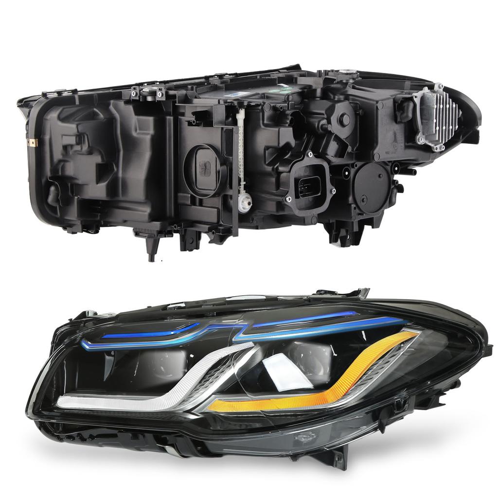 Upgrades Laserlight Style LED Headlight Headlamp Left Right Side for 5 Series F10 F18 F11 Pre‑LCI LHD Xenon 2010‑2013