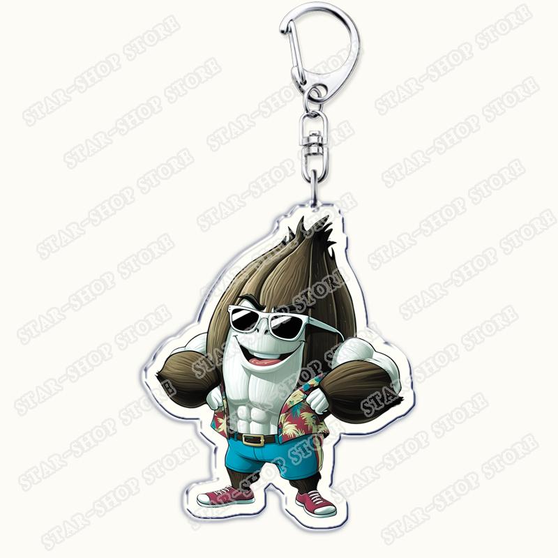 Italian Brainrot Animals Meme Keychains for Accessories Tralalero Tralala Tung Tung Tung Sahur Brr Brr Patapim Keyring Fans Gift