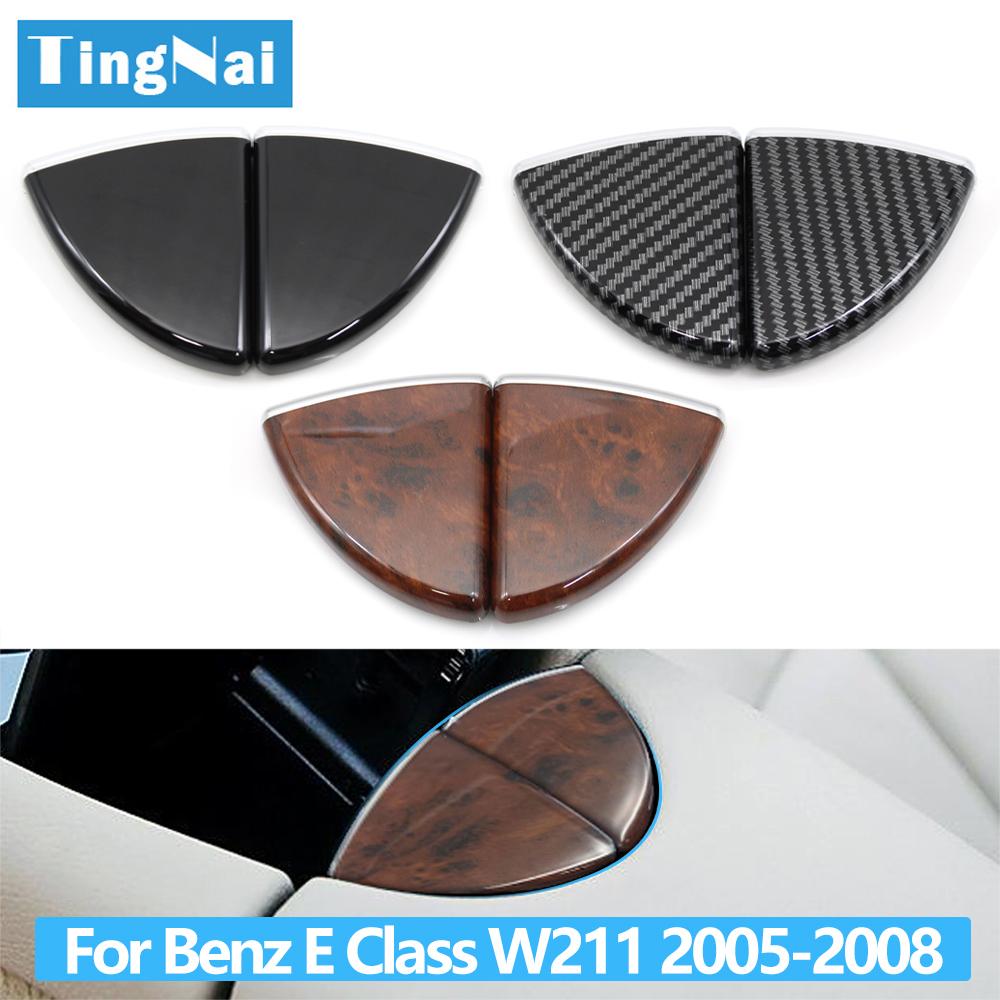 2 STuks Auto Middenconsole Deksel Armsteun Slot Vergrendeling Ontgrendelingsknop Afdekking Voor Mercedes Benz E Klasse W211 2005-2008 E55 AMG E320 E500