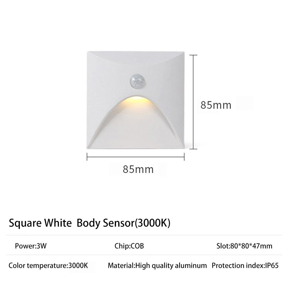 Outdoor Lighting Recessed Wall Lamp Waterproof IP61 1W Led Embedded Step&Stair Balcony Porch Aisle Yard Night Light Home Supply