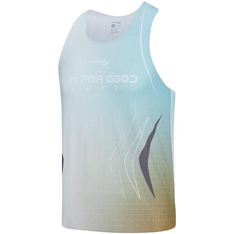 Saucony Men's Lightweight Gradient Print Running Vest