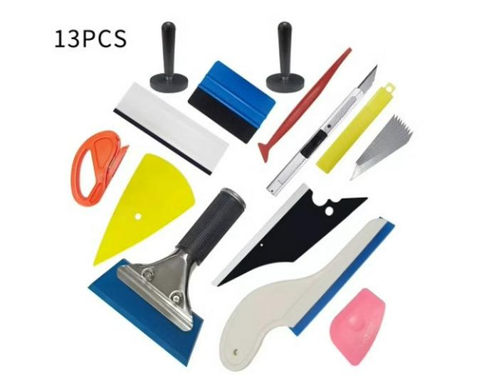 Car Window Sun Film Application Tool Set - Cow Tendon Scraper