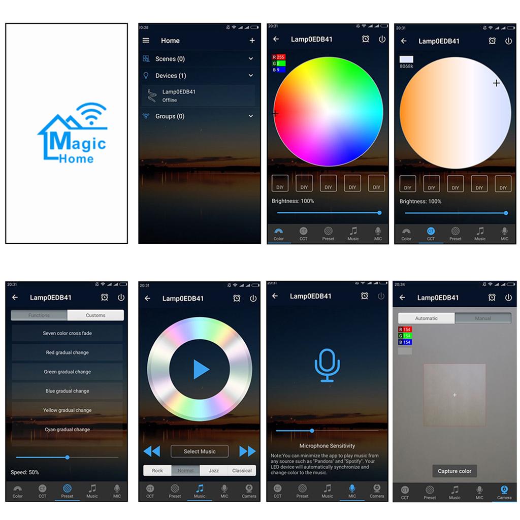 DC12 24V Mini RGB Wifi Smart Controller Dimmer Ausgang 3 Kanäle Funktioniert für Android iOS Mobiltelefon Kostenlose App16