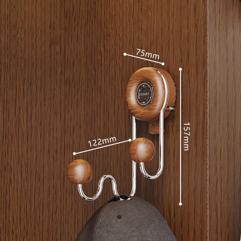 

Suction hook without hole drilling for rear wall hanging of multi-functional strong-load non-slip hat hanger коричневый