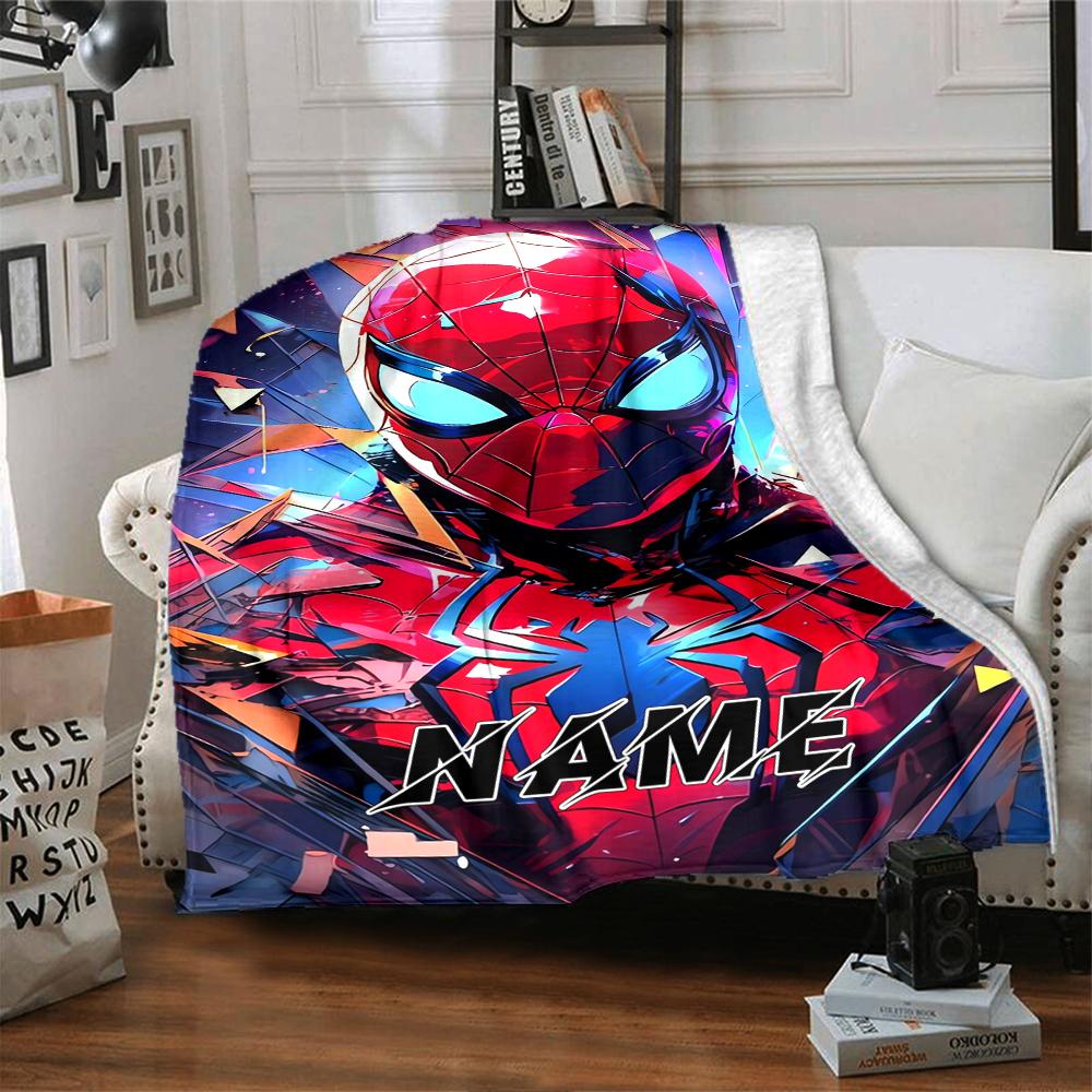 Custom Name Iron Man: Hero's Journey Blanket for Couch & Bed, Plush Cozy Fuzzy Blanket Super Soft & Warm Blankets for Fall and Winter. 090810
