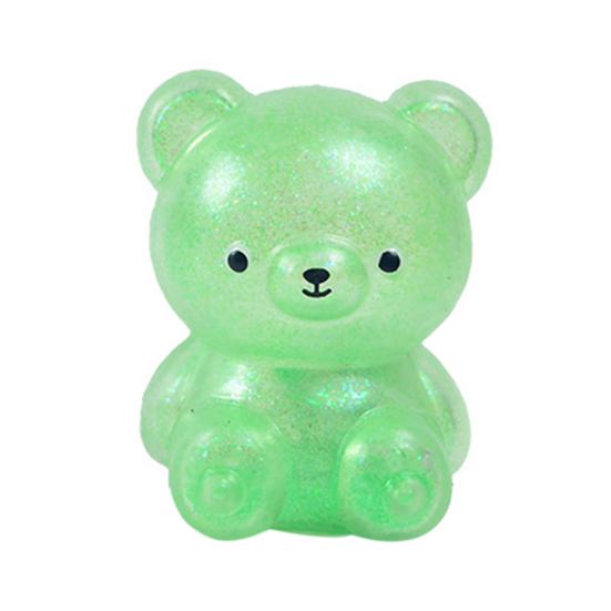 1/4 Stück Cartoon Bär Quetschspielzeug Langsam zurückfedernd Weich TPR Stress Angst Abbau Tragbar Kinder Jugendliche Erwachsene Bunt Tier Squishies Sensorisches Fidget Spielzeug