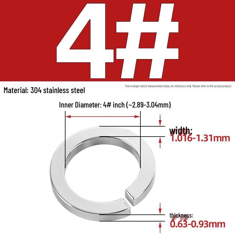 US UK Standard 304/316 Stainless Steel Anti-Loosening Spring Lock Washer