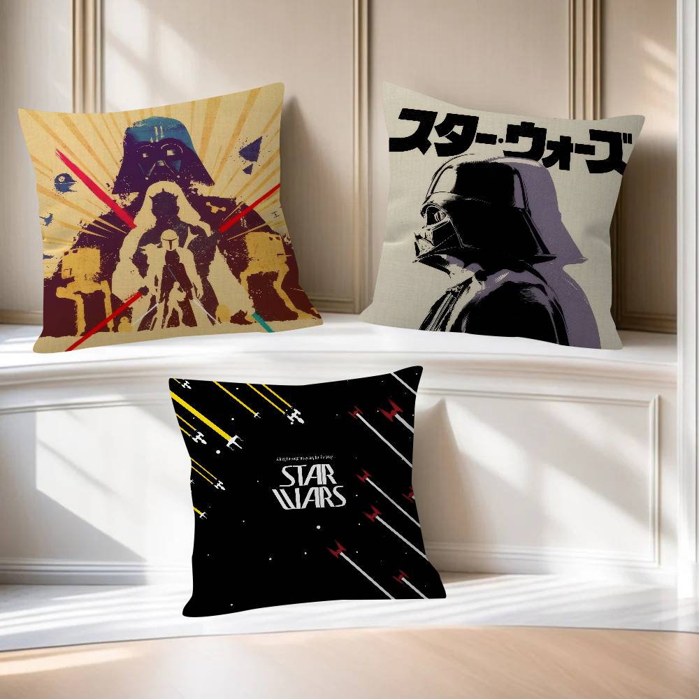 Cushion Cover Car Throw Pillow Case For Sofa Car Christmas Gift Xcm Xcm Funny Movie Sstar Funny Wwars