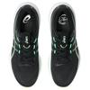 Asics GEL CUMULUS 28 Abriebfeste Freizeit-Laufschuhe Herren Schwarz Grün 1011C143-001