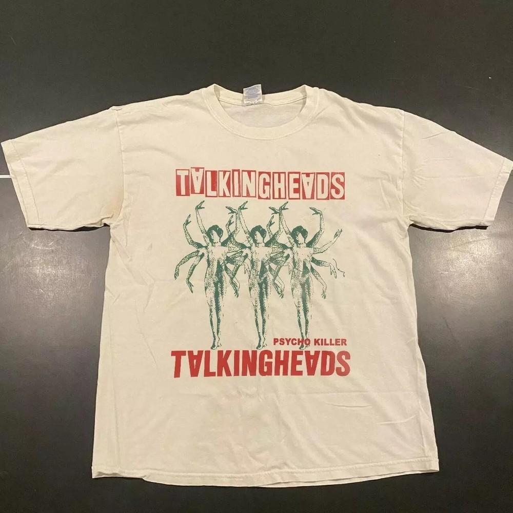 Talking Heads Band Psycho Killer Short Sleeve Unisex T shirt S-5XL EN598 Unisex T-Shirt XL
