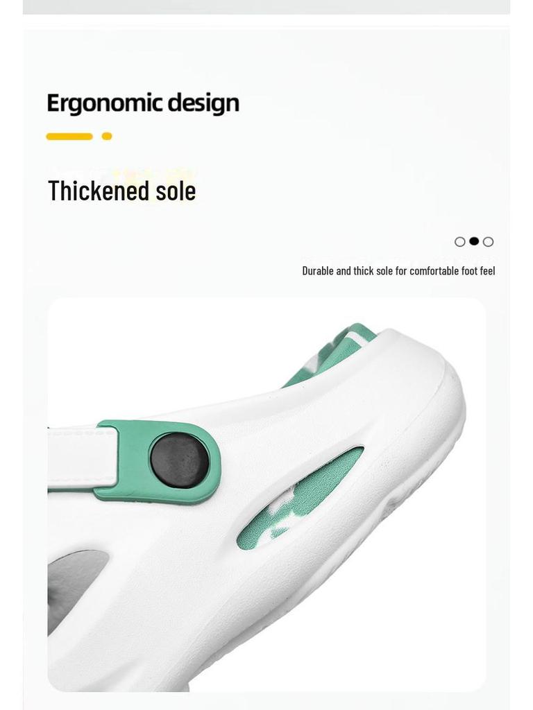 Men's Trendy Hollow-Toe Non-Slip Soft-Soled Sandals for Outdoor Beach Wear