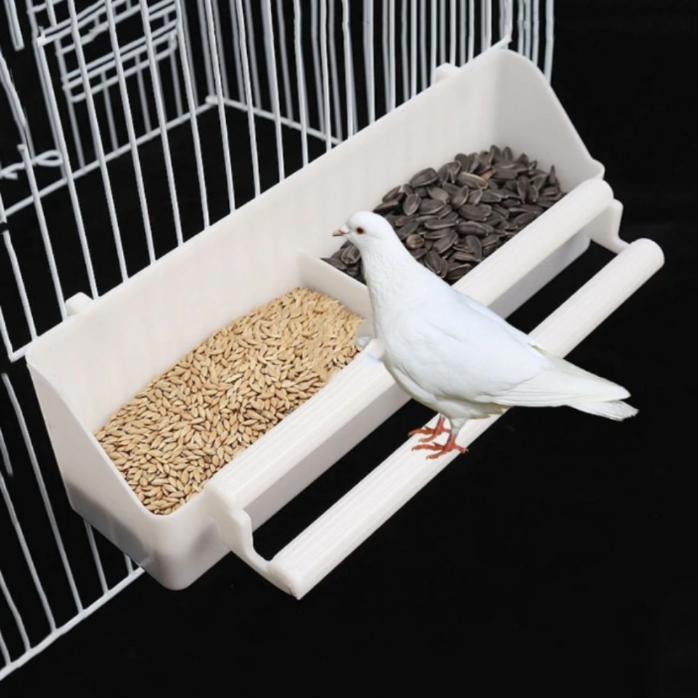 Plastic Birds Water Hanging Bowl Hanging Parakeet Feeding Bowl  For Peony Cockatiels Budgerigar