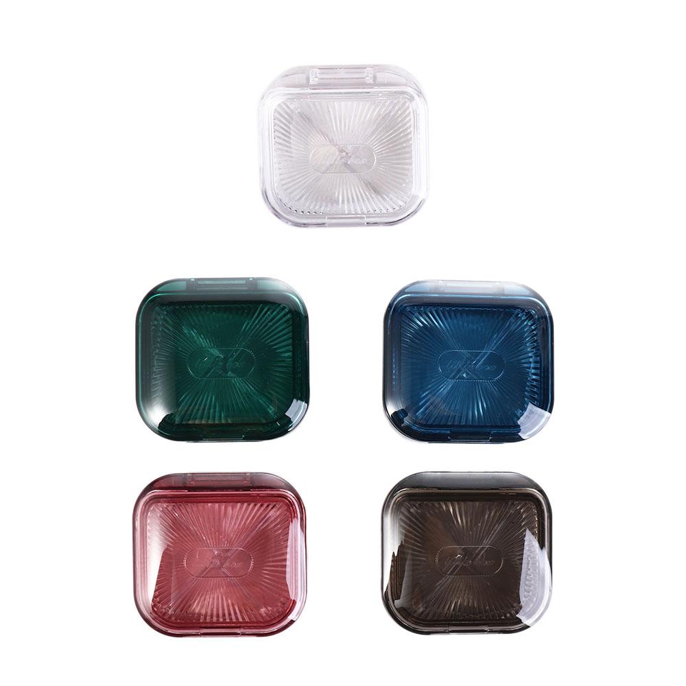 Plate Transparent Jewelry Box Rings Container Invisible Braces Storage Case Earring Storage Case