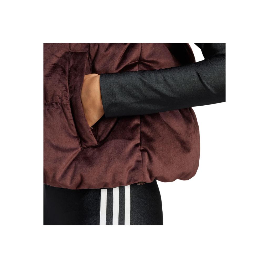 Adidas Originals Regen FW24 Velvet Down Vest Women Vests Dark-Gray Brown IW8388